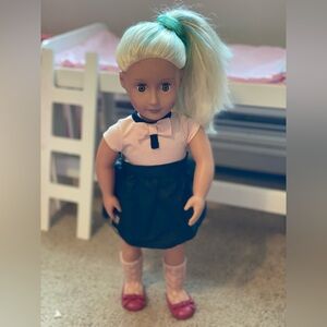 Amya doll | 18” blonde hair chalk doll | Our Generation doll